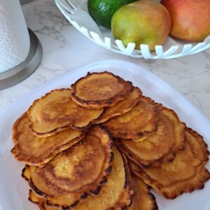 Quick and Easy Caribbean-Style, Pumpkin Fritters for a delicious breakfast.